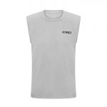 CEP core run shirt sleeveless light grey vorne