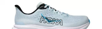 Hoka Mach 6 tundra blue / raindrop außen