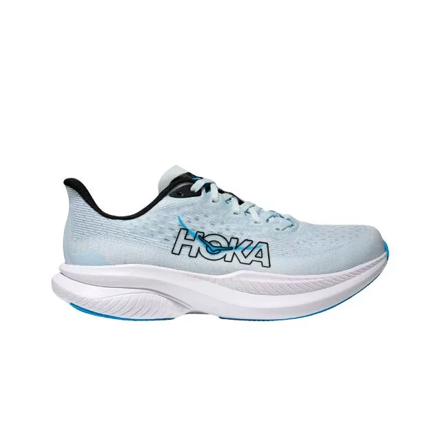 Hoka Mach 6 tundra blue / raindrop außen