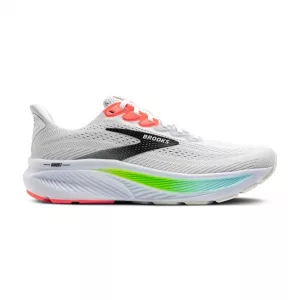 Brooks Ghost 17 White/Pink Clay/Gecko außen