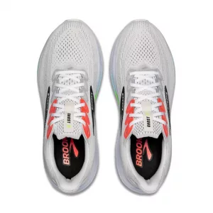 Brooks Ghost 17 White/Pink Clay/Gecko oben