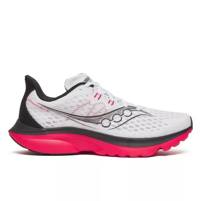 Saucony Kinvara 16 White/Red außen