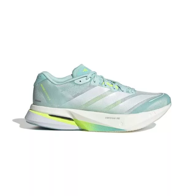 Adidas Adizero Boston 13 Semi Flash Aqua / Zero Metalic / Lucid Lemon außen