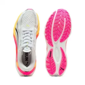 Puma Velocity Nitro White-Glowing Red-Poison Pink W vornehinten