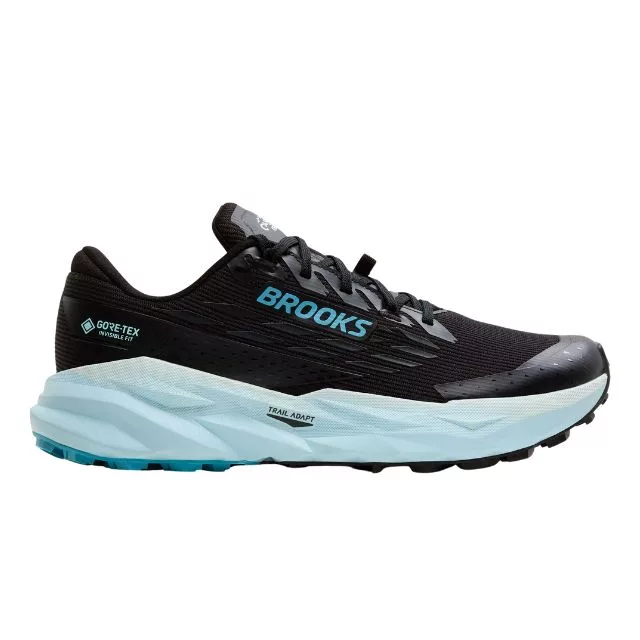 Brooks Cascadia GTX 19 BlackEbonyBlue Flower außen