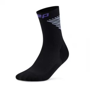 CEP Core Run Edt. Vertical Socks Mid Cut w BlackLime vorne