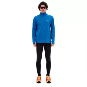 Core Run Thermal Zip Shirt Long Sleeve men blue