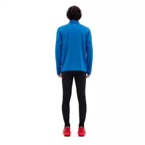 Core Run Thermal Zip Shirt Long Sleeve men blue hinten
