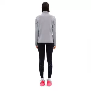 Core Run Thermal Zip Shirt Long Sleeve w grey hinten