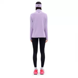 Core Run Thermal Zip Shirt Long Sleeve w lilac hinten