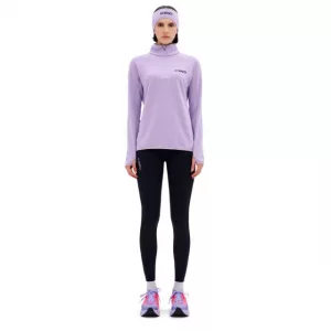 Core Run Thermal Zip Shirt Long Sleeve w lilac vorne
