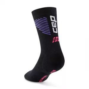 CEP Core Run Edt. Vertical Socks Mid Cut women Core Run Edt. Vertical Socks Mid Cut w hinten black
