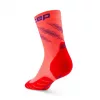 CEP CORE RUN EDT. ELLIPTIC SOCKS, MID CUT neon coral hinten