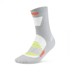 CEP Pro Run Ultralight Socks Mid Cut grey vorne