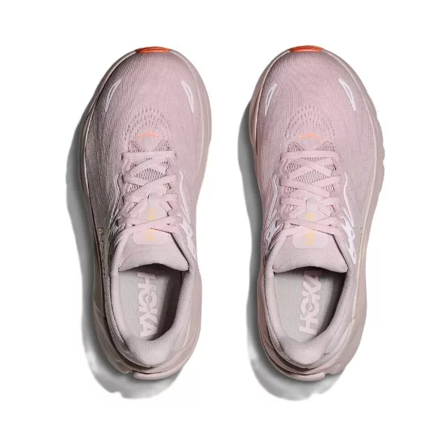 Hoka Arahi 8 lilac cream neon cantaloupe oben