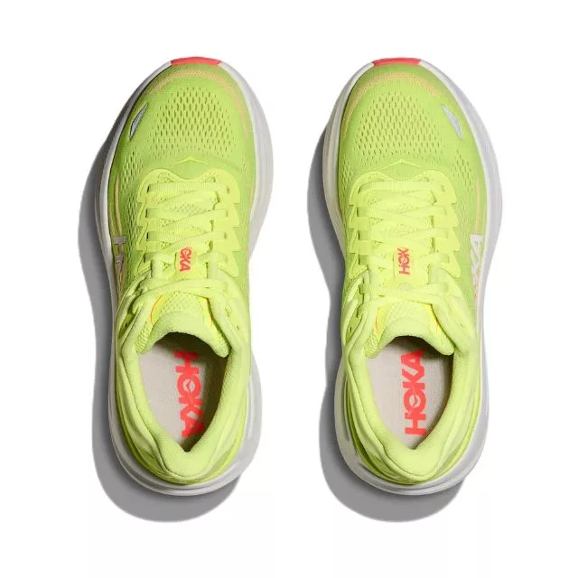 Hoka Bondi 9 W neon yuzu sunlight oben