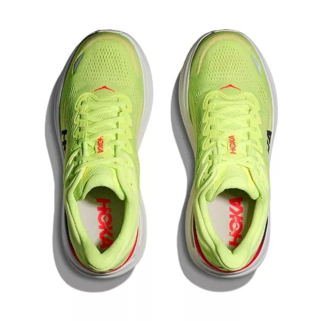 Hoka Bondi 9 neon yuzu sunlight oben