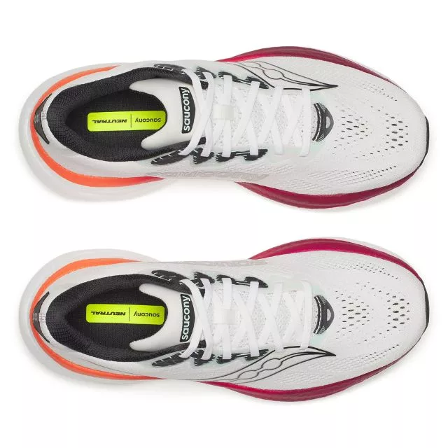 Saucony Ride 19 Whitecrimosn oben