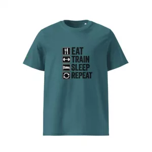 Eat Train Sleep Repeat blau vorne