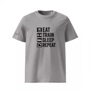 Eat Train Sleep Repeat helles grau vorne