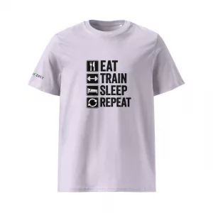 Eat Train Sleep Repeat lila vorne