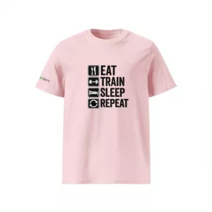 Eat Train Sleep Repeat rosa vorne