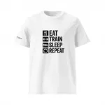 Eat Train Sleep Repeat white vorne