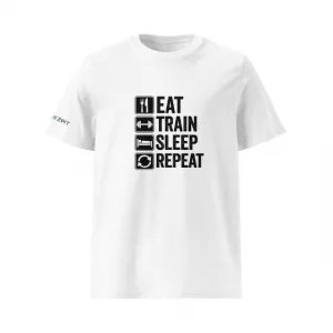 Eat Train Sleep Repeat white vorne