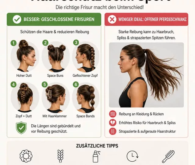 Haare binden beim Laufen
