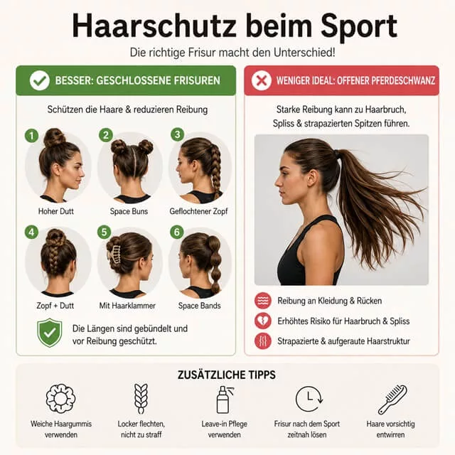 Haare binden beim Laufen