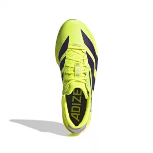 Adidas Adios 9 Solar Yellow / Aurora Plum / Powder Plum oben