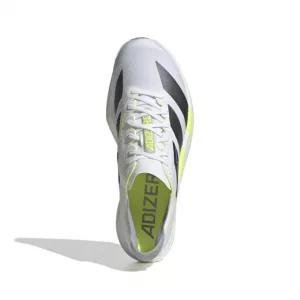 Adidas Adios Pro 4 white / iron metallic / solar yellow oben