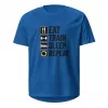 Laufshirt Eat Train Sleep Repeat blue vorne