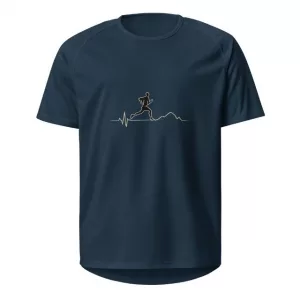 Laufshirt running EKG dark blue