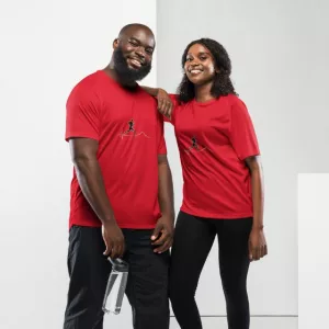 Laufshirt running EKG rot