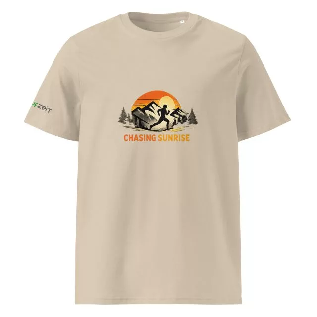 Unisex Premium T-Shirt Chasing Sunrise beige vorne