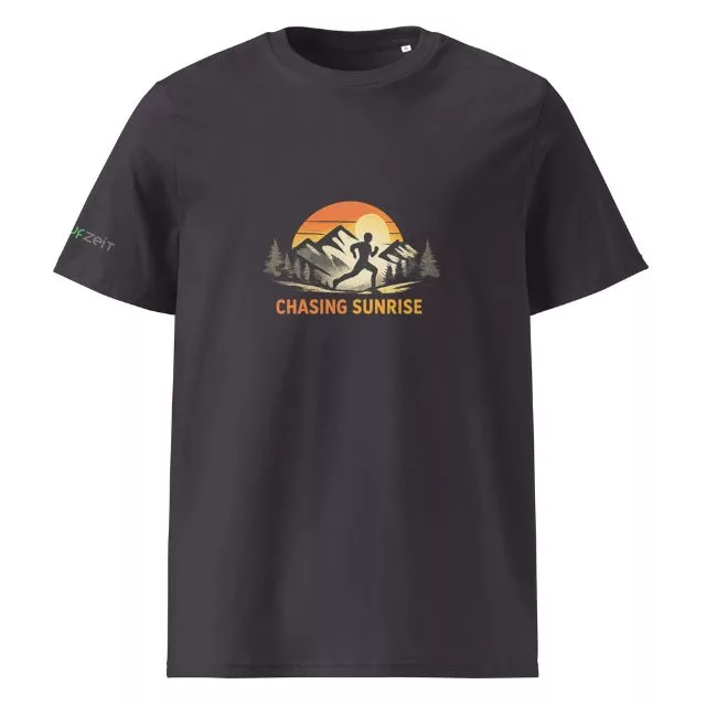 Unisex Premium T-Shirt Chasing Sunrise black vorne
