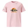 Unisex Premium T-Shirt Chasing Sunrise rosa vorne