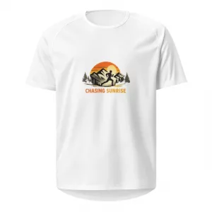 Laufshirt Chasing Sunrise Unisex white vorne