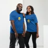 Laufshirt Fischbrötchen Unisex blau