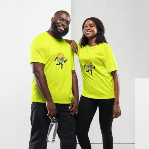 Laufshirt Fischbrötchen Unisex gelb