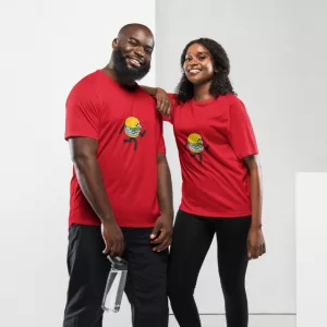 Laufshirt Fischbrötchen Unisex rot