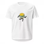 Laufshirt Fischbrötchen Unisex weiß