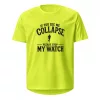 Laufshirt Please stop my watch yellow vorne