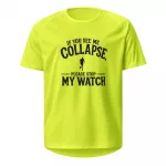 Laufshirt Please stop my watch yellow vorne