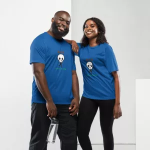Laufshirt Run Till Death blau