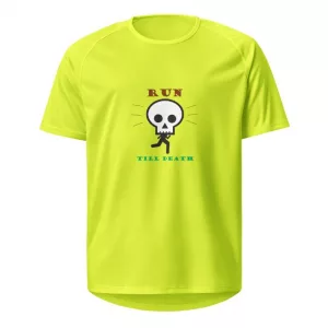 Laufshirt Run Till Death gelb vorne