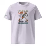 Unisex Premium T-Shirt Running Late Counts as Training lila vorne